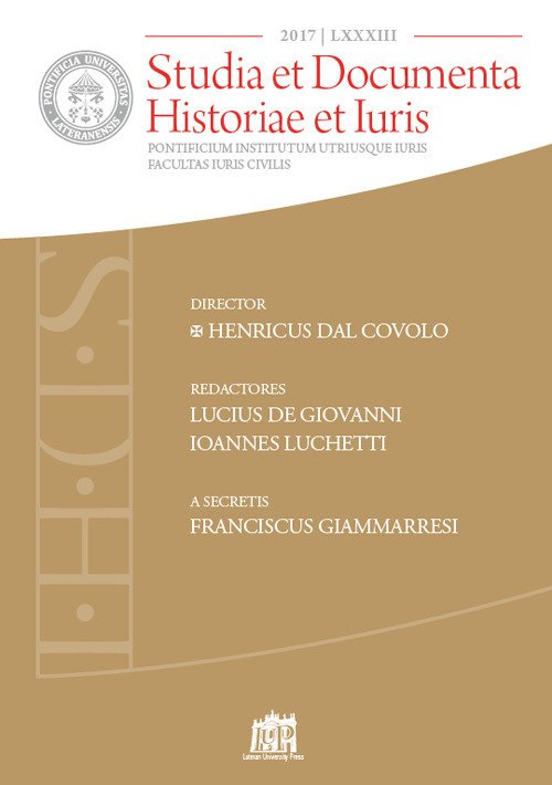 Studia et documenta historiae et iuris
