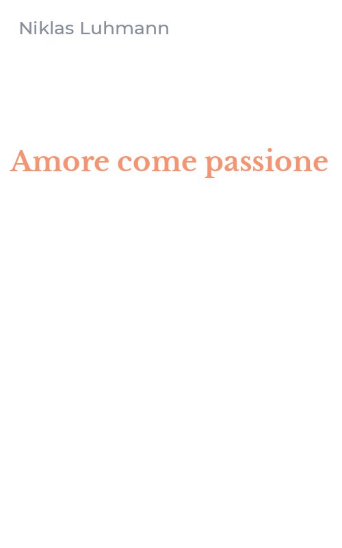 Amore come passione