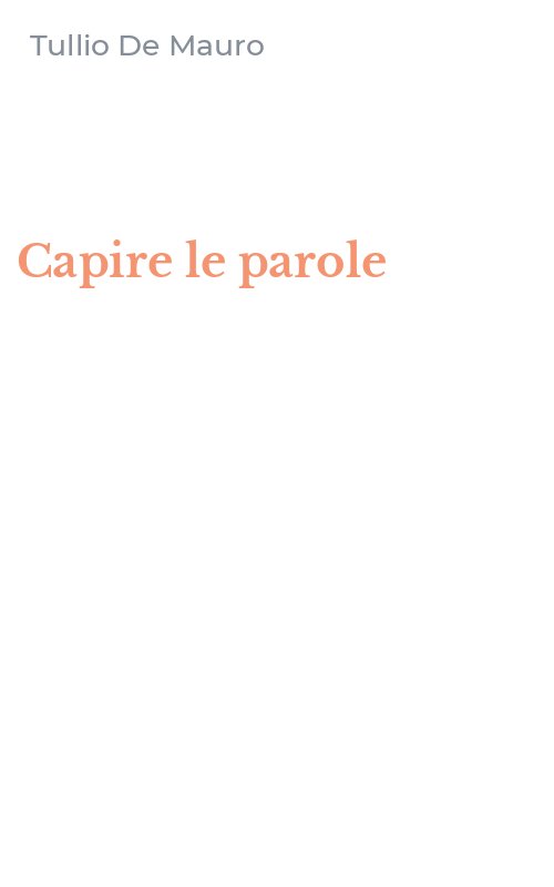Capire le parole