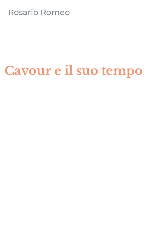 Cavour e il suo tempo