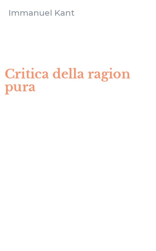 Critica della ragion pura