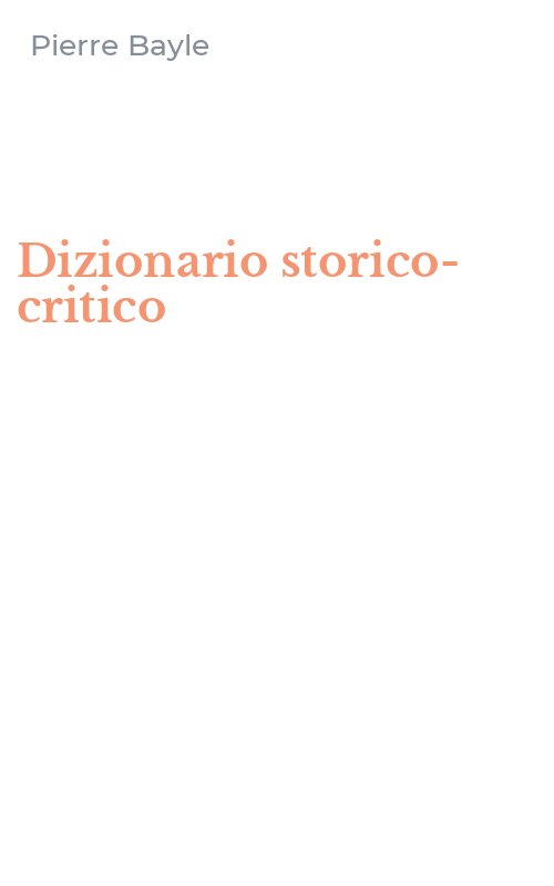 Dizionario storico-critico