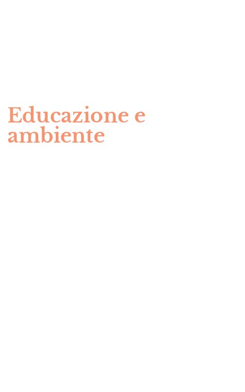 Educazione e ambiente