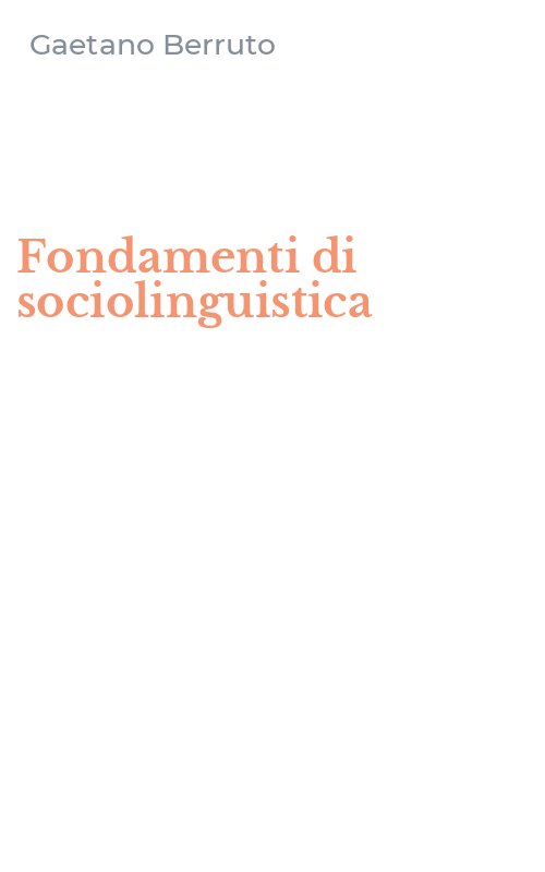 Fondamenti di sociolinguistica