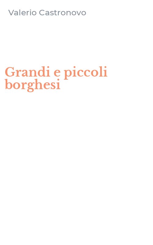 Grandi e piccoli borghesi