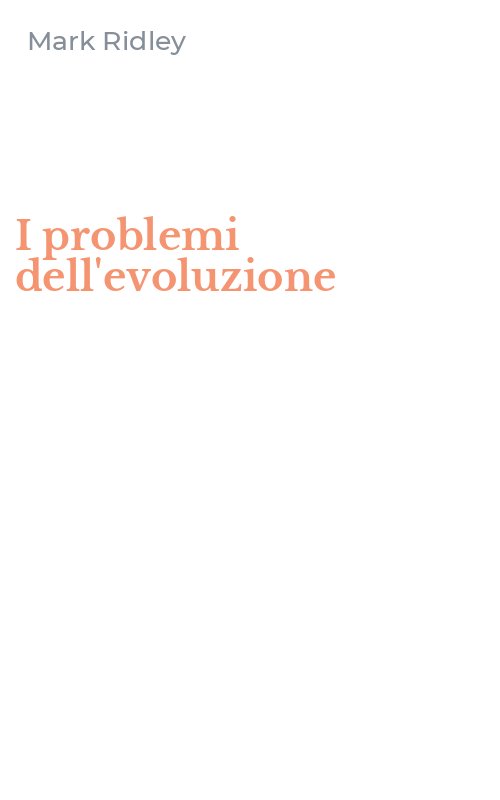 I problemi dell'evoluzione
