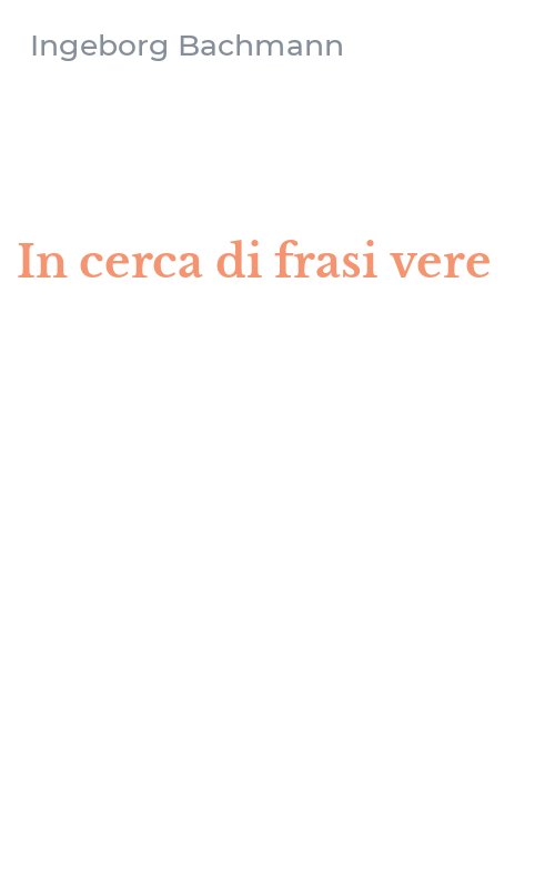 In cerca di frasi vere