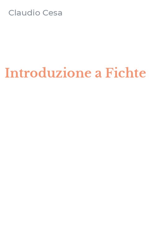 Introduzione a Fichte