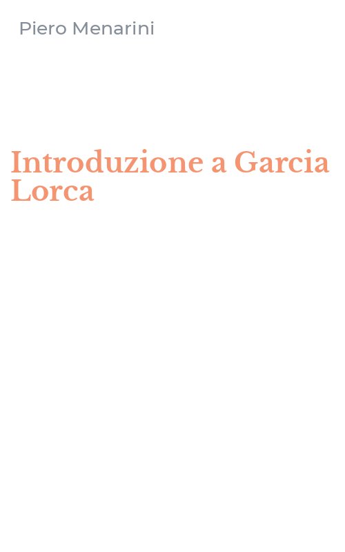 Introduzione a Garcia Lorca
