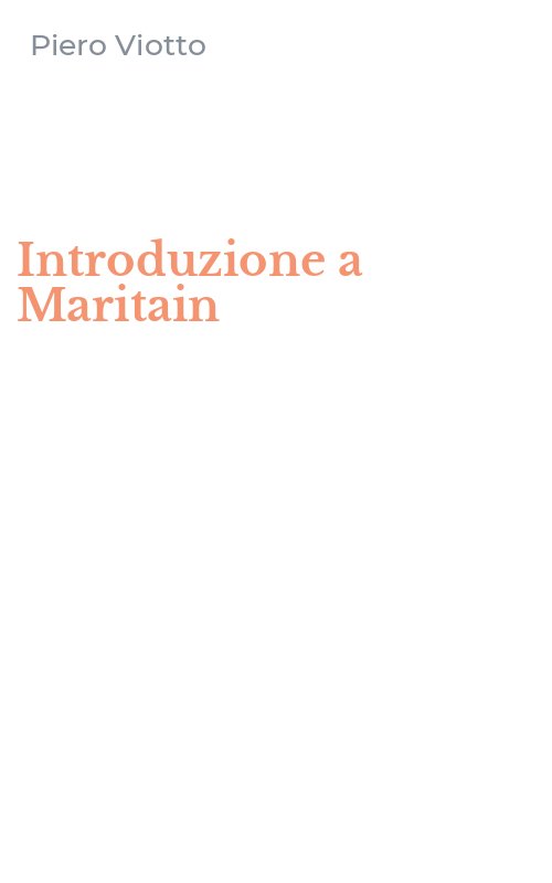 Introduzione a Maritain
