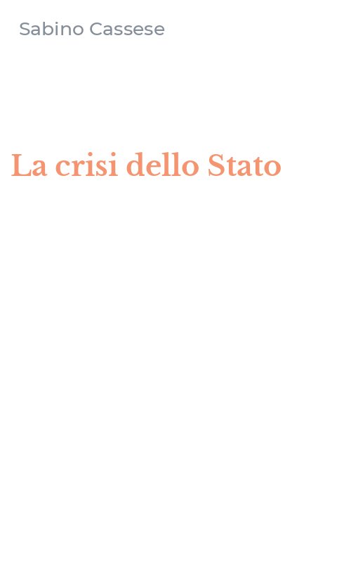La crisi dello Stato