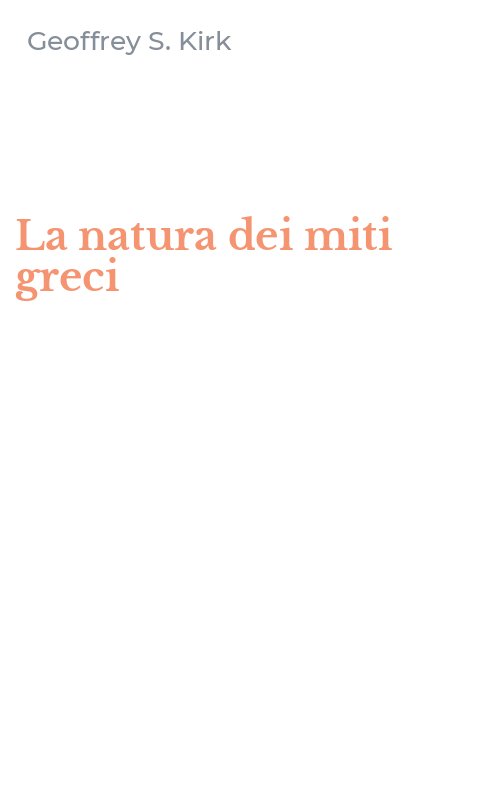 La natura dei miti greci