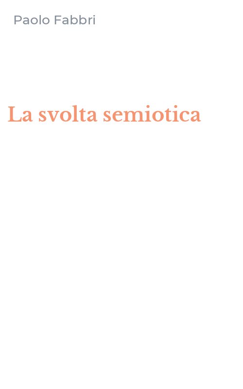 La svolta semiotica