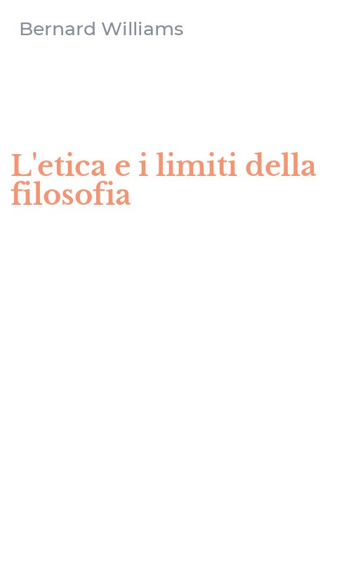 L'etica e i limiti della filosofia