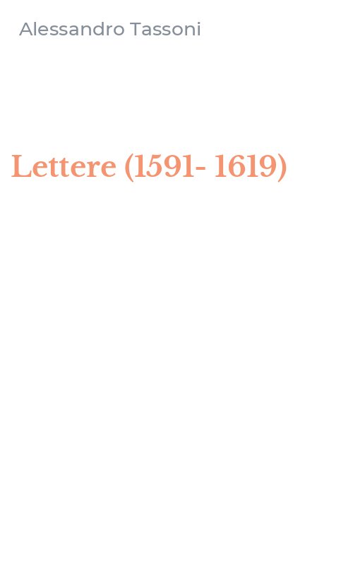 Lettere (1591-1619)