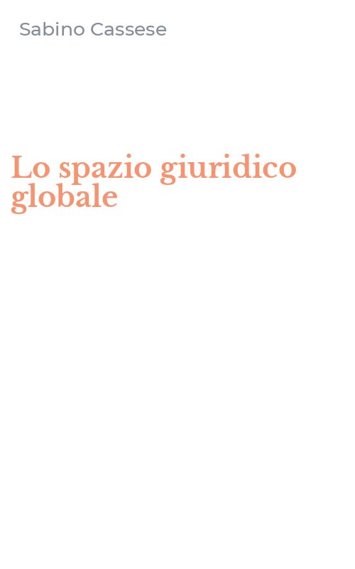 Lo spazio giuridico globale