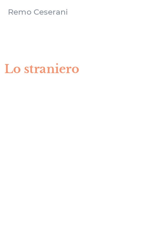 Lo straniero