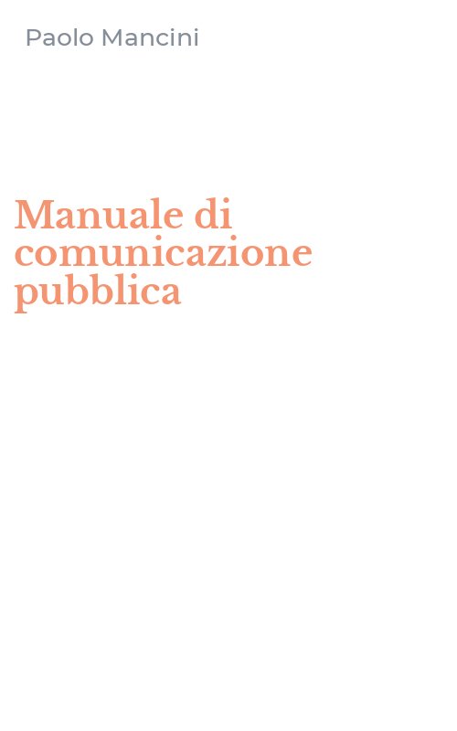 Manuale di comunicazione pubblica