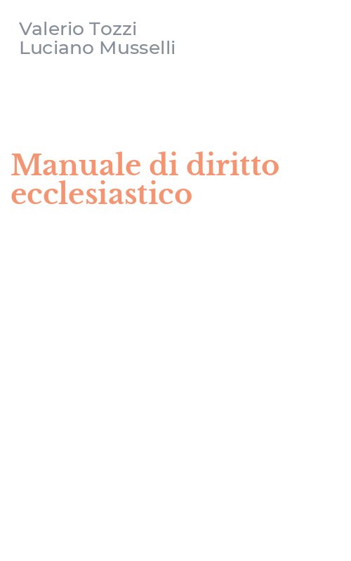 Manuale di diritto ecclesiastico