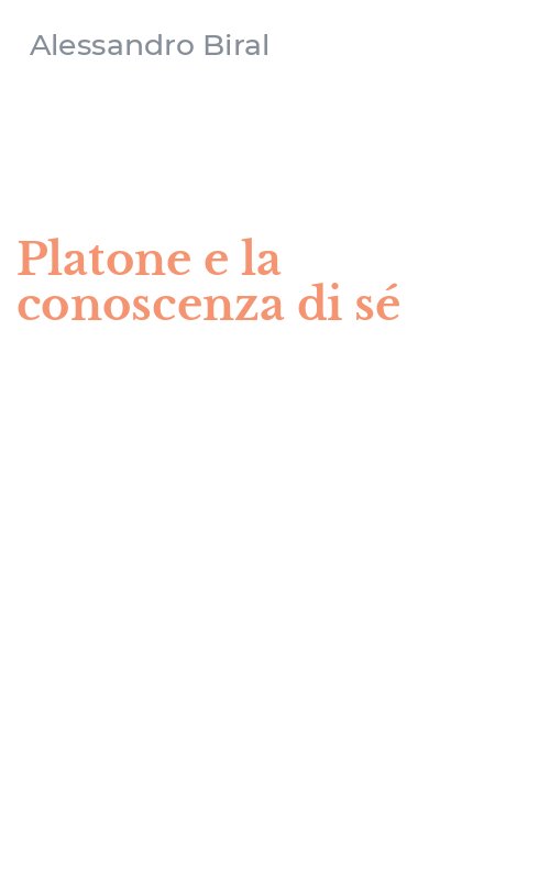 Platone e la conoscenza di sé