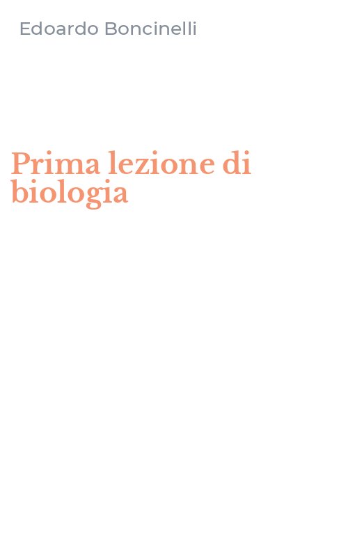 Prima lezione di biologia