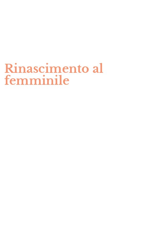 Rinascimento al femminile