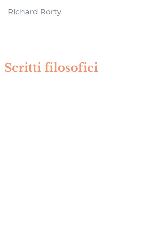 Scritti filosofici