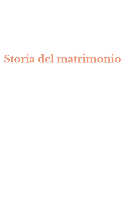 Storia del matrimonio