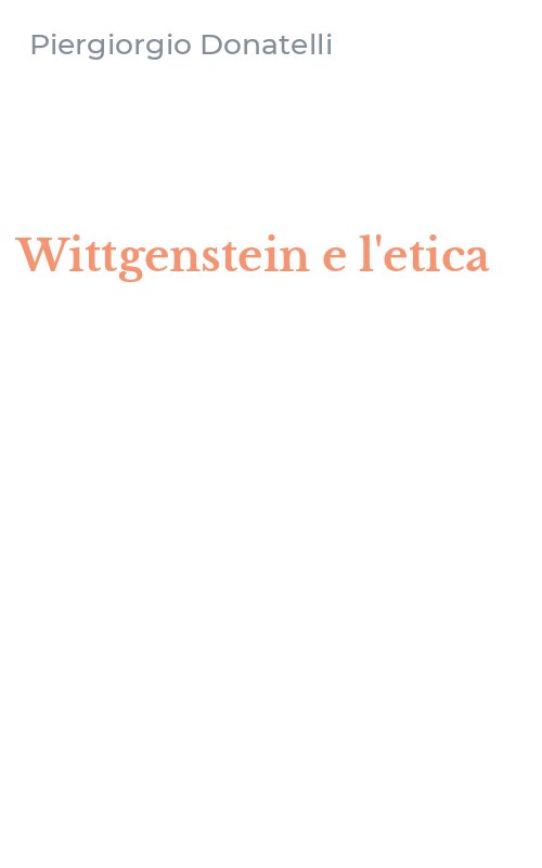 Wittgenstein e l'etica