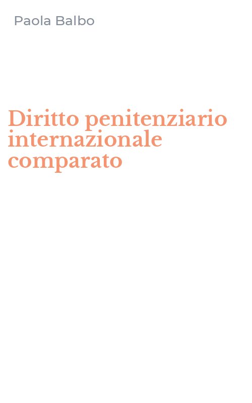 Diritto penitenziario internazionale comparato