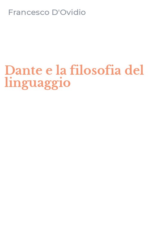 Dante e la filosofia del linguaggio