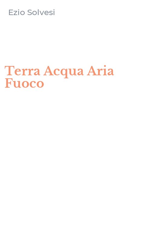Terra Acqua Aria Fuoco