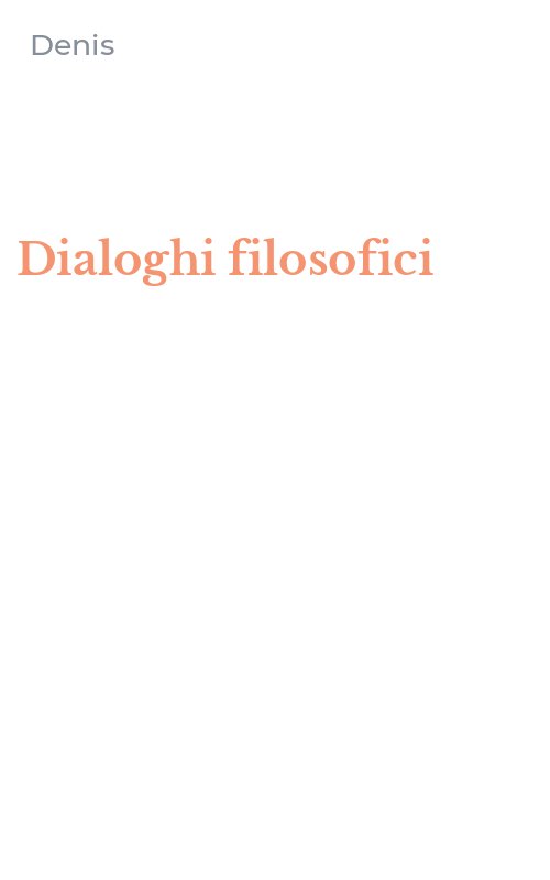Dialoghi filosofici