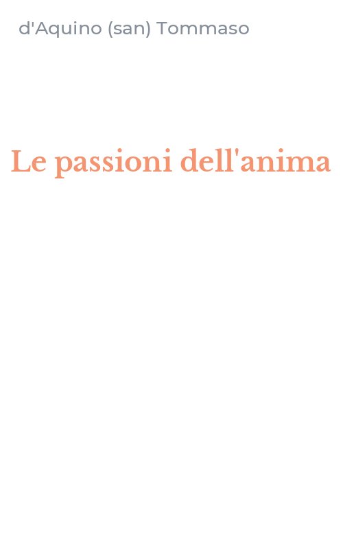 Le passioni dell'anima