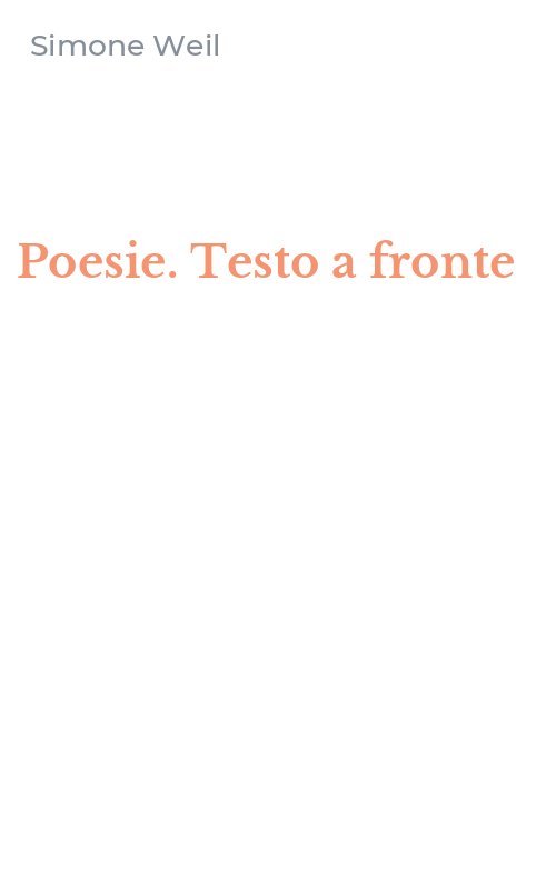 Poesie. Testo a fronte