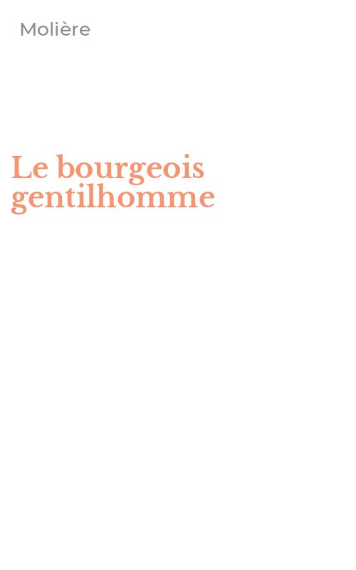 Le bourgeois gentilhomme