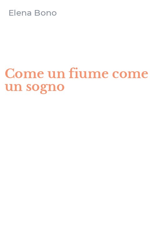 Come un fiume come un sogno