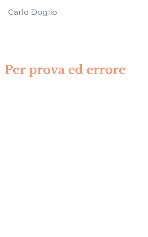 Per prova ed errore