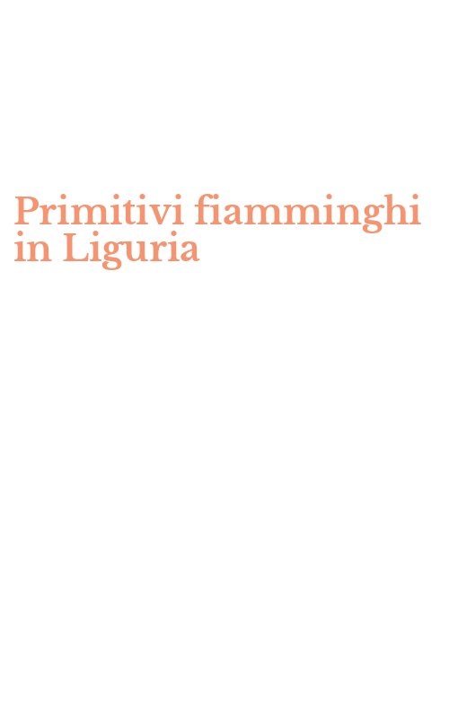 Primitivi fiamminghi in Liguria