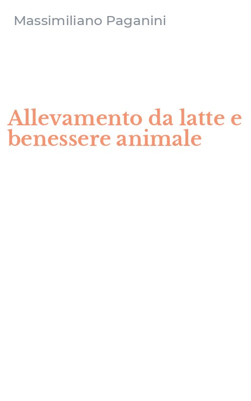 Allevamento da latte e benessere animale