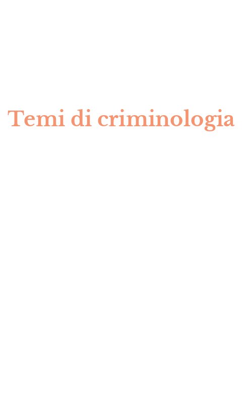 Temi di criminologia
