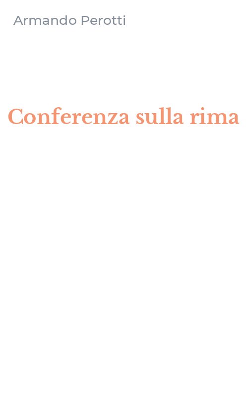 Conferenza sulla rima