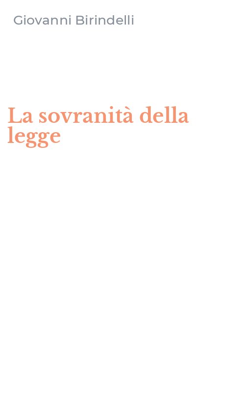 La sovranità della legge