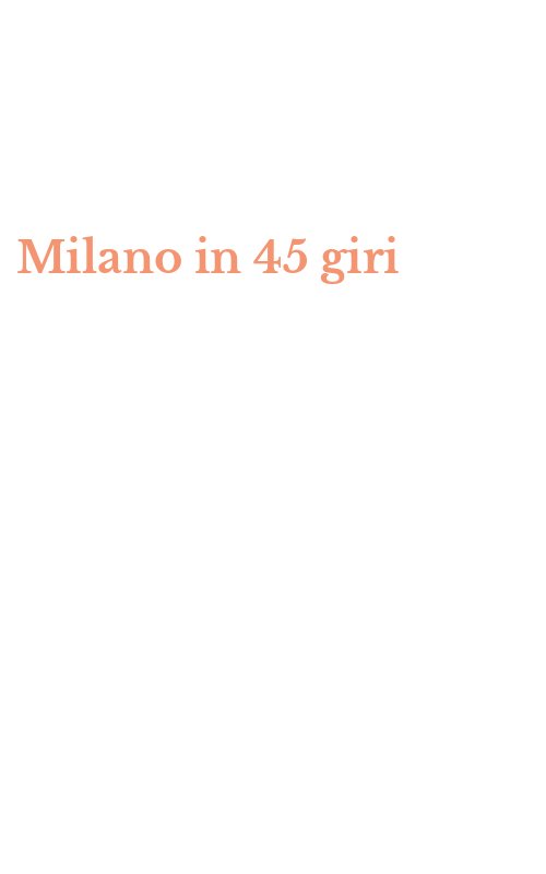Milano in 45 giri