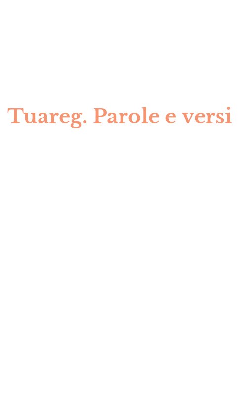 Tuareg. Parole e versi