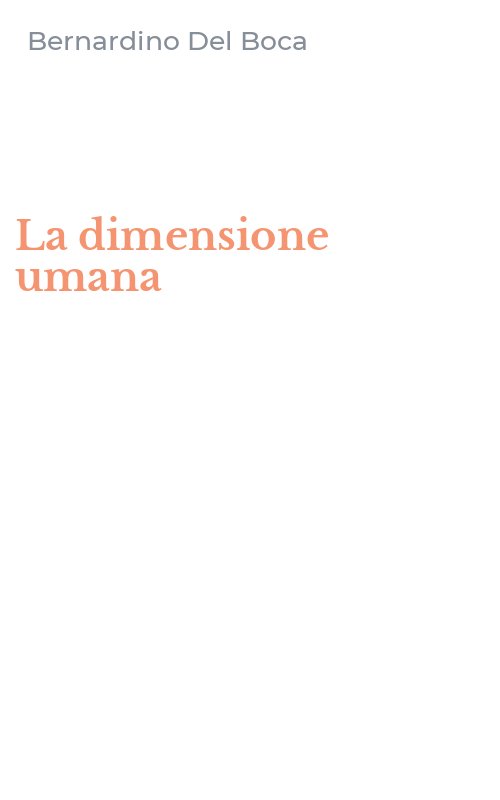 La dimensione umana