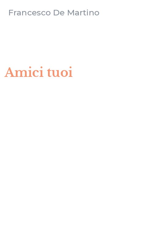 Amici tuoi