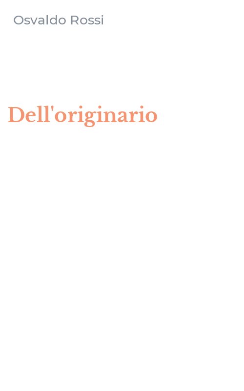 Dell'originario