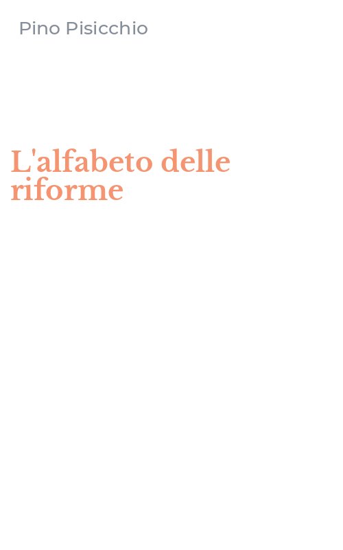 L'alfabeto delle riforme