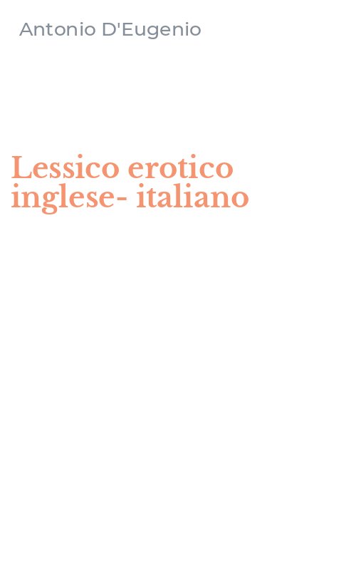Lessico erotico inglese-italiano